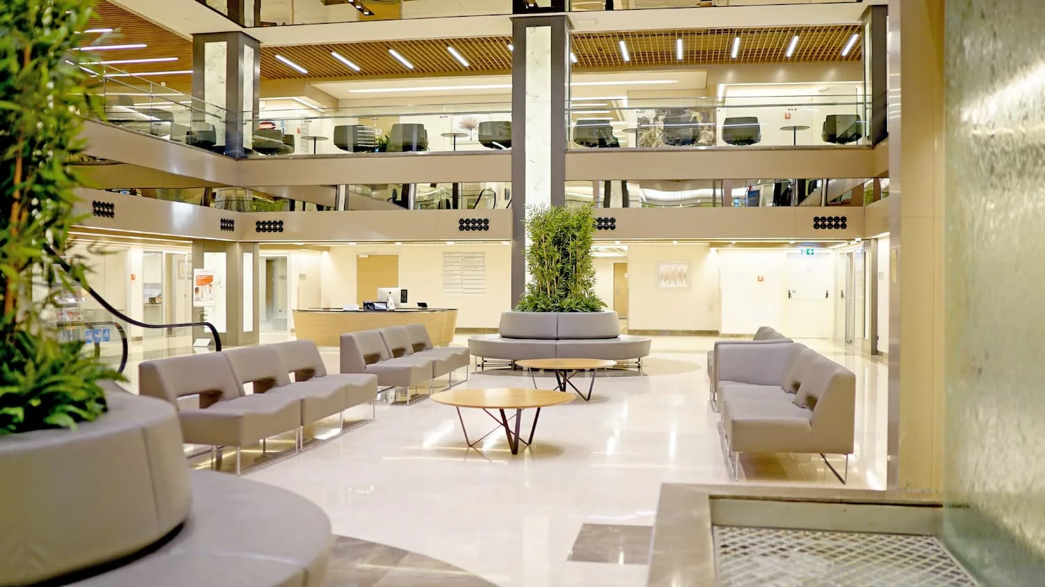 Reception and lounge at Florence Nightingale Hospitals